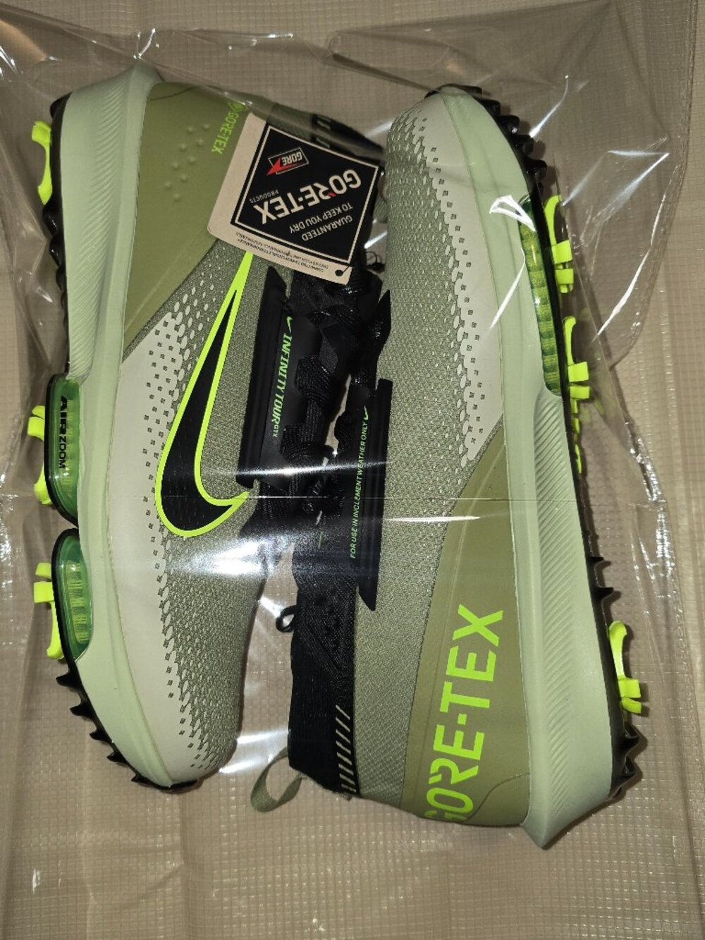 Nike Golf Men's Infinity Tour 2 GORE-TEX Shoes FV4897-300 Olive Volt Blk